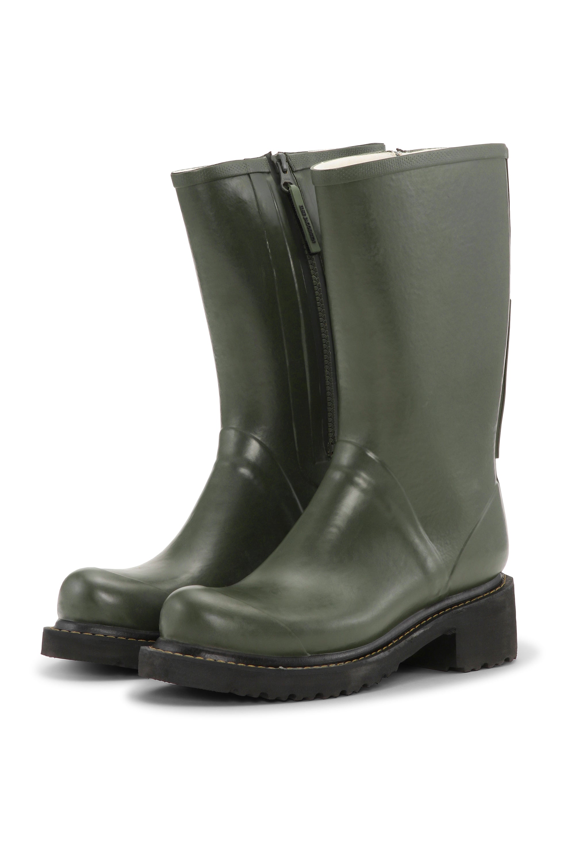 Ilse Jacobsen Hornbæk Footwear Halbhohe Gummistiefel Mit Reißverschluss Rain boots 410 Army